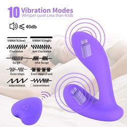 XINGHAOYA Male Vibrating Prostate Massager Anal Sex Toys 2 Powerful Motors and 10 Stimulate Patterns-Wireless Remote Anal Vibrator Butt Plug for Unisex Men (Purple)