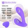 XINGHAOYA Male Vibrating Prostate Massager Anal Sex Toys 2 Powerful Motors and 10 Stimulate Patterns-Wireless Remote Anal Vibrator Butt Plug for Unisex Men (Purple)