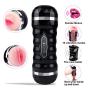 Male Masturbator Cup,Electric Vibrating Pocket Pussy Stroker with Voice, Powerful Vibration Masturbation with Realistic Tight Vagina,Oral Sex Toys for Man