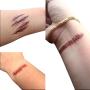 Zhenpony Halloween Temporary Tattoo Stickers, Zombie Makeup Scar, Waterproof and Non-toxic, Realistic Lasting Simulation Bleeding Fake Scar Supplies（84PCS）