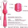 SVAKOM Emma - Rechargeable, Heating Wand Vibrator - Waterproof Dildo - Vibrating Personal Massager - Sex Toys for Men, Women & Couples - Intelligent & Quiet - Red