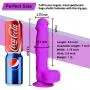 9.5 Inch Realistic Dildo, Dual Density Liquid Silicone Lifelike Penis with Strong Suction Cup for Hands-Free Play Flexible Cock Harness Strap-on Compatible Sex Toys for Vaginal and Anal Play (Purple)