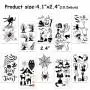 HOWAF 150+ Halloween Tattoos Spiders Wed Bat Skull Ghost Temporary Tattoos Stickers Transfer for Body Face Shoulder Arm Hand Makeup Halloween Costume Party Accessories Favor Supplies HOWAF 150+ Halloween Tattoos Spiders Wed Bat Skull Ghost Temporary Tattoos Stickers Transfer for Body Face Shoulder Arm Hand Makeup Halloween Costume Party Accessories Favor Supplies