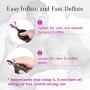 Male Butt Plug, Anal Plug Sex Toy Inflatable Silicone Butts Plug Trainer for Beginner Women Men Gay Black