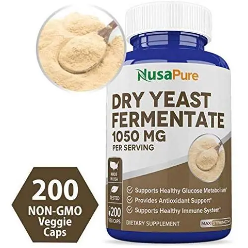 Dried Yeast Fermentate 1050mg 200 Veggie Caps (Non-GMO & Gluten Free) Powerful Immune System & Seasonal Sensitivity Support, Whole Cell Saccharomyces Cerevisiae Yeast Dried Yeast Fermentate 1050mg 200 Veggie Caps (Non-GMO & Gluten Free) Powerful Immune System & Seasonal Sensitivity Support, Whole Cell Saccharomyces Cerevisiae Yeast