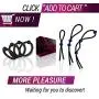 7 Pack Penis Ring Set – 4 Cock Rings w. Clit Stimulating Ball and 3 Adjustable Penis Loops – Erection Enhancing Male Sex Toy 7 Pack Penis Ring Set – 4 Cock Rings w. Clit Stimulating Ball and 3 Adjustable Penis Loops – Erection Enhancing Male Sex Toy