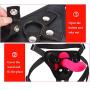 Bibida Strap On Double Massager Wand for Gǎy, Female Wearable Leather Adjustable Relax Toy bibida