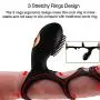 Orlupo Adjustable Silicone Vibrating Cock Rings Vibrator with Remote Control, Vibrating Penis Rings Clit Vibrators,Rechargeable Waterproof Clitoral Stimulator Adult Sex Toys for Men Women and Couples