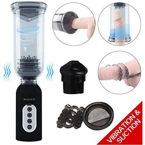 Lfcmf Electric Automatic Pê-ni? Pump Vacuum Pump for Man Toys for Men - 5 Vibration Modes, 4 Sucking Modes, 3 Voice Functions Lfcmf Electric Automatic Pê-ni? Pump Vacuum Pump for Man Toys for Men - 5 Vibration Modes, 4 Sucking Modes, 3 Voice Functions