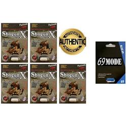 Shogun-X 7000 White 5Pills 69MODE Blue69 1Pill Male Sexual Enhancing Formula (White(5)69MODE(1))