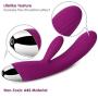 SVAKOM Angel Vibartors New Adult Sex Toys G-Spot Heating Function Vibes and Clitoris Wand Massager for Woman Masturbator for Couple Sexual Wellness (Violet)
