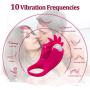 Tongue Ring Soft Silicon Vibrating Clock Ring Delay Lasting Enhance Lock Fine Rings for Men Time Delay Exercise