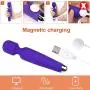 Smyidel Handheld Personal Cordless Wand Massager with Multi Powerful Speeds & Vibrating Frequencies Rechargeable for Neck Shoulder (Purple) Smyidel Handheld Personal Cordless Wand Massager with Multi Powerful Speeds & Vibrating Frequencies Rechargeable for Neck Shoulder (Purple)