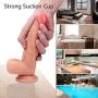 Realistic 360° Whirling Vibration Dildo, Adorime Ultra-Soft Flexible Vibrating Dildo with Wireless Remote, Adult Sex Vibrator Toys with Suction Cup for Women 7 Inch 