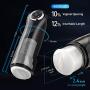 2019 New Male Masturbator Cup Electric Pump with 5 Powerful Thrusting Modes,Fondlove 3D Realistic Vigina Pocket Pussy Adult Sex Toys for Man Masturbation with 6 Speed Frequency & 3 Female Moans