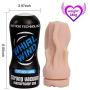 Pocket Pussy Adult Sex Toys Stroker - Silicone Male Masturbator Cup Masturbation Toys with 3D Realistic Textured Pocket Vagina Pussy for Men Real-Life Touch and Feeling, Flesh