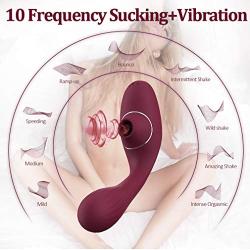 Powerful Clitorial stimulating with 10 Suction Modes + 10 Vibration Pattern stimulating Toy for Female,can USB Rechargeable Waterproof G Spots masseger for Women Suction 100% Secret Packing