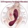 Cli^torial Sucking Toy for Women,10 Sucking Modes Tongue Vibrating Toy & Simulator with 10 Speed Vibration T-Shirt