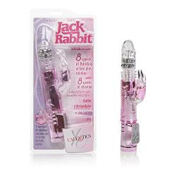 CalExotics Thrusting Orgasm Jack Rabbit - Vibrator With Rotating Shaft – Adult Sex Toys for Couples - Clitoral G Spot Massager - Pink