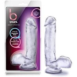 B Yours Sweet and Hard 1 Clear Dildo