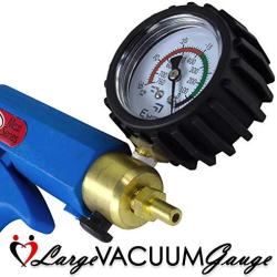 LeLuv Maxi Blue Plus Rubberized Vacuum Gauge Penis Pump Bundle with Premium Silicone Hose 9 inch x 2.25 inch Cylinder