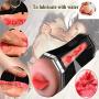 XKIVB 8 Frequency Vibration USB Mens Mástùrbation Aǐrcrǎft Cup Mastǖrbátion Mens Toy Rechargeable 4D Realistic Underwear