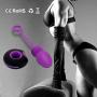 Odeco USB Rechargeable Wireless Remote Control Vibrating Silicone Bullet Egg LED Light 7-Frequency Pleasure Adult Sex Toys Vibe for Women or Couples (Purple+Black)