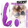 Best Vigina Strapless Vibrartor Women 9 Speed Double ViBrantor Lesbian Remote Control Adult Sexy Toy for Female Couples,Purple