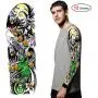 Konsait 12Sheets Nightmare Before Christmas Large Full Arm Temporary Tattoos Temporary Sleeve Tattoos Fake Body Art Arm Tattoo Black Tattoo Body Stickers for Kids Adults