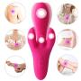 Fun-Mates Vibrating G Spot Clitoral Massager for Women and Couples Rechargeable Powerful Vibrating Rabbit Ear Female Masturbation with 4 Motors