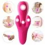 Fun-Mates Vibrating G Spot Clitoral Massager for Women and Couples Rechargeable Powerful Vibrating Rabbit Ear Female Masturbation with 4 Motors