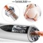 Wqzhk Male Fully Automatic Telescopic Piston Cup 4D Vibrātion Mássage Pump Tool Delay Trainer -Sleeves T-Shirt