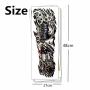 Pinkiou Temporary Tattoo Full Arm Body Stickers Arm Shoulder Tattoo For Man Women Buddha, Skull, Eagle eye, Beauty and Beast Etc (18-0092)