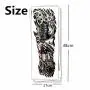 Pinkiou Temporary Tattoo Full Arm Body Stickers Arm Shoulder Tattoo For Man Women Buddha, Skull, Eagle eye, Beauty and Beast Etc (18-0092)