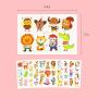 Phogary 200 Pieces 20 Sheets Animals Theme Temporary Tattoos Zoo Patterned Body Art Waterproof Tattoos for Kids