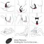 Rechargeable Massager Electronic for Relaxation Massaging with Multiple Vibrating Speed and Patterns Waterproof Silicone Plug for Body Massage 12 Functions with Wireless Remote Control