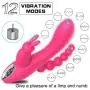 Villvi 12 Speeds T-hrusting R-otating New Curved Shaf Big Rabbit Wand Toy for Women&Couples Waterproof&Whisper Quie