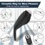 Vibrating Cock Ring for Couples Play, 10 Powerful Vibration Modes Silicone Penis Ring with Remote Control Rechargeable Waterproof Clit Vibrator Sex Toys for Men Longer Lasting Harder Erection (Black) Vibrating Cock Ring for Couples Play, 10 Powerful Vibration Modes Silicone Penis Ring with Remote Control Rechargeable Waterproof Clit Vibrator Sex Toys for Men Longer Lasting Harder Erection (Black)