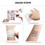 Konsait Temporary Tattoos for Adult Men Women Kids(30 Sheets), Waterproof Temporary Tattoo Fake Tattoos Body Art Sticker Hand Neck Wrist Cover Up Set