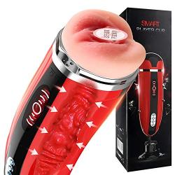 Tshirt Man Mǎsturbers Cup Male Handsfree Auto Suck Smart Heating Mǎsturbating Cup Induced Vibration Mǎsturbator Artificial Vǎgina Sěx Toys for Man,Heating Type,Men Masturber Cup Automatic