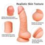 Dildo for Men Magic Soft Wand 7.8 Inch Realistic Tool for Her and Him with Suction Cup Wonderful Relax Toy - (Skin)