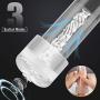 Electric Male Masturbator Cup with Powerful Suction - 2 in 1 Vacuum Pump for Penis Stimulation and Enhancement Training, Fondlove 3D Realistic Transparent Stroker for Men Masturbation