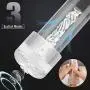 Electric Male Masturbator Cup with Powerful Suction - 2 in 1 Vacuum Pump for Penis Stimulation and Enhancement Training, Fondlove 3D Realistic Transparent Stroker for Men Masturbation