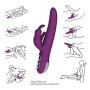 YETRUN Electric Rabbit Vibrator for Women 360° Rotation Dildo USB Rechargeable Vibrating Adult Sex Toys G-spot Vagina Vibes Cordless Dual Motors Sexual Masturbator Discreet Package