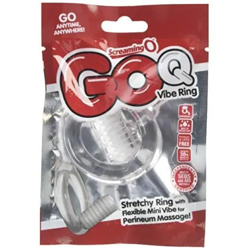 Screaming O Go Q Vibe Ring, Clear Screaming O Go Q Vibe Ring, Clear