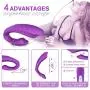 G Spot Vibrator with Clitoris Stimulator Wireless Remote Paar-Vibrator for Couple Sex Fun, Treediride 2.0 Upgrade 9 Vibration Modes Clitoris Orgasm Tool Dual Motor Vaginal Anal Sex Toy (Purple)