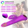 Maison-Market G-Spot Vibrator Massager with Thrusting 0.78 inches Max, Heating Function Swing Dildo for Clitoris Stimulation, USB Rechargeable Waterproof with 10 Vibration Modes Dual Motor for Women