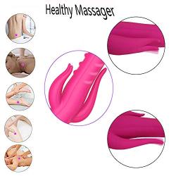 Shcasa G-Spot Vibrator with 7 Vibration Modes for Women- Women Vibrator Toy with Rolling Pearl - Medical Silicone Dildo Vibrator Clit Stimulator for Women- Rose