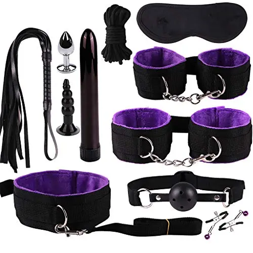 ABBY -J Couples Adult BSDM Lingere Women Latex Toys Kit BDSM Bondage Toy