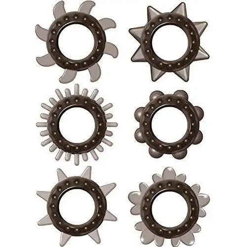 Zero Tolerance Cockstars Unique Penis Rings - 6 Pack